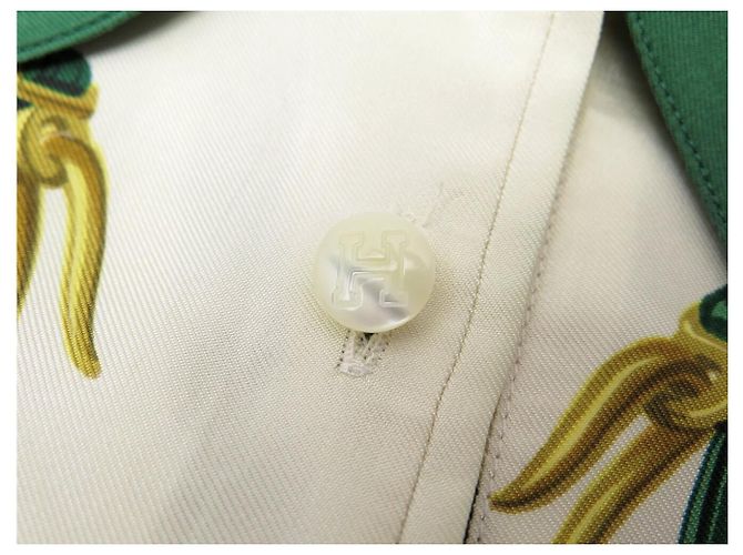 Hermès HERMES BRIDES DE GALA STRICKBLUSE 42 L AUS KASHMIR & SEIDE TOP - Ansicht 11