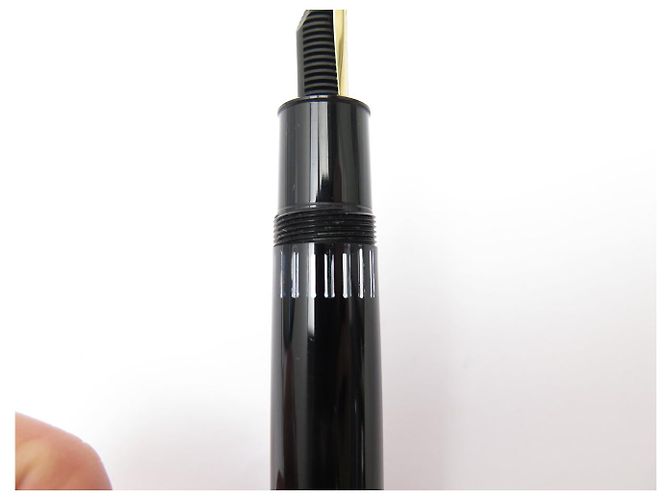 PENNA STILO A PISTONE MONTBLANC MEISTERSTUCK 149 MB132114 NERO & ORO - vista 12