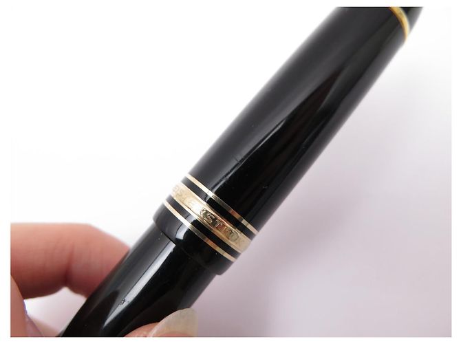 PENNA STILO A PISTONE MONTBLANC MEISTERSTUCK 149 MB132114 NERO & ORO - vista 16