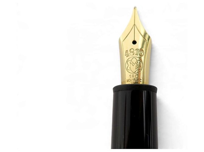 PENNA STILO VINTAGE MONTBLANC MEISTERSTUCK 146 PLUME A PISTON NOIR - vista 2