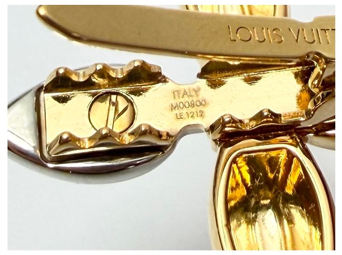 NEUF LOT 2 BARRETTES LOUIS VUITTON LOUISETTE FLEUR DE MONOGRAM LV HAIRCLIPS - vue 10
