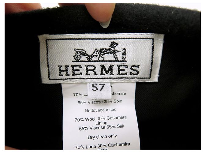 Hermès NEW HERMES SAINT HONORE ROCABAR BERET HAT 57 IN WOOL & CASHMERE - view 8