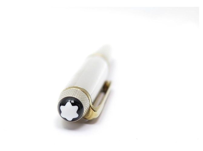 PENNA STILO MONTBLANC MEISTERSTUCK SOLITAIRE DOUE IN ARGENTO 925 SILVER PEN - vista 10