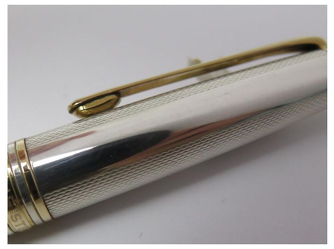 PENNA STILO MONTBLANC MEISTERSTUCK SOLITAIRE DOUE IN ARGENTO 925 SILVER PEN - vista 14
