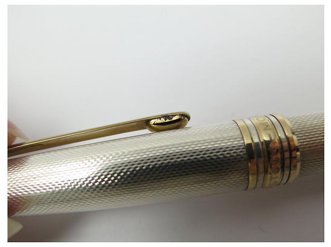 PENNA STILO MONTBLANC MEISTERSTUCK SOLITAIRE DOUE IN ARGENTO 925 SILVER PEN - vista 15