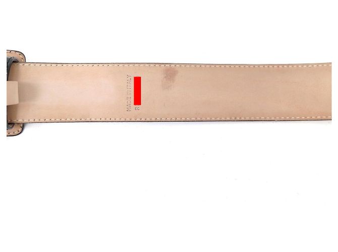 NEU CHRISTIAN DIOR T85 GÜRTEL AUS SCHWAREM LACKLEDER - Ansicht 12