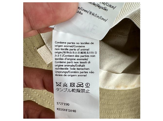 Cappello da pescatore Loewe in cotone Tan - vista 10
