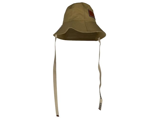 Cappello da pescatore Loewe in cotone Tan - vista 2
