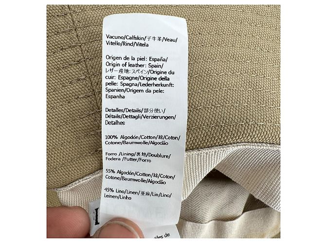 Cappello da pescatore Loewe in cotone Tan - vista 9