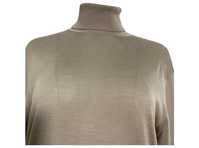 Theory Rollkragenpullover aus beiger Wolle - Ansicht 2