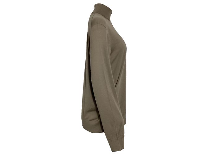 Theory Rollkragenpullover aus beiger Wolle - Ansicht 4