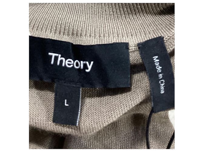 Theory Rollkragenpullover aus beiger Wolle - Ansicht 5
