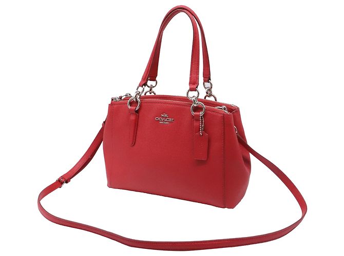 Borsa Coach Mini Christie Carryall in pelle rossa - vista 2