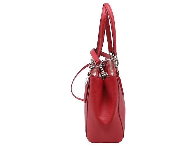 Borsa Coach Mini Christie Carryall in pelle rossa - vista 3