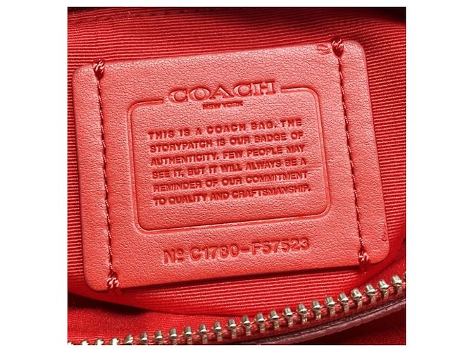 Borsa Coach Mini Christie Carryall in pelle rossa - vista 7