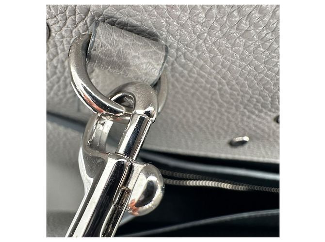 mala Givenchy Horizon em pele cinzenta - vista 10