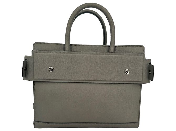mala Givenchy Horizon em pele cinzenta - vista 4