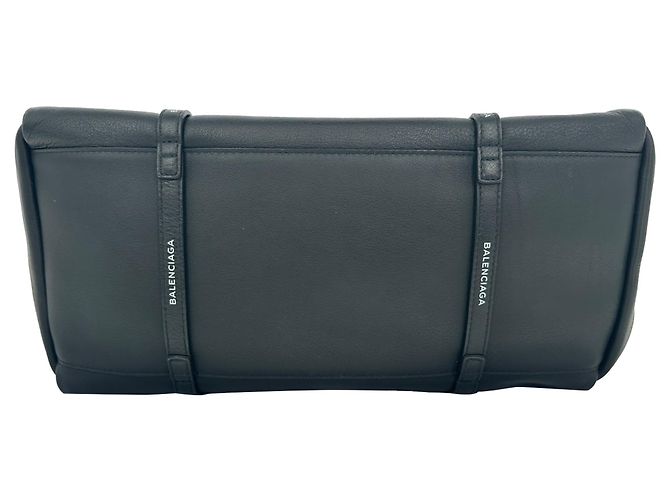 Borsa Balenciaga Everyday Medium Tote Bag in pelle nera - vista 12