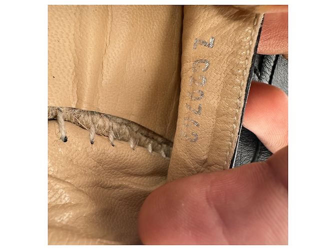 Espadrillas Chanel con logo CC intrecciato in pelle nera - vista 10