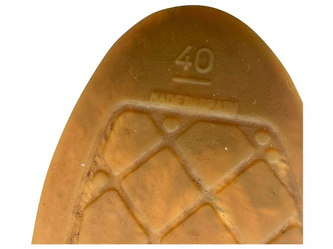Espadrillas Chanel con logo CC intrecciato in pelle nera - vista 13