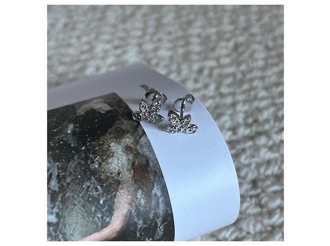 Orecchini Tiffany & Co. Olive Branch in platino e diamanti - vista 3
