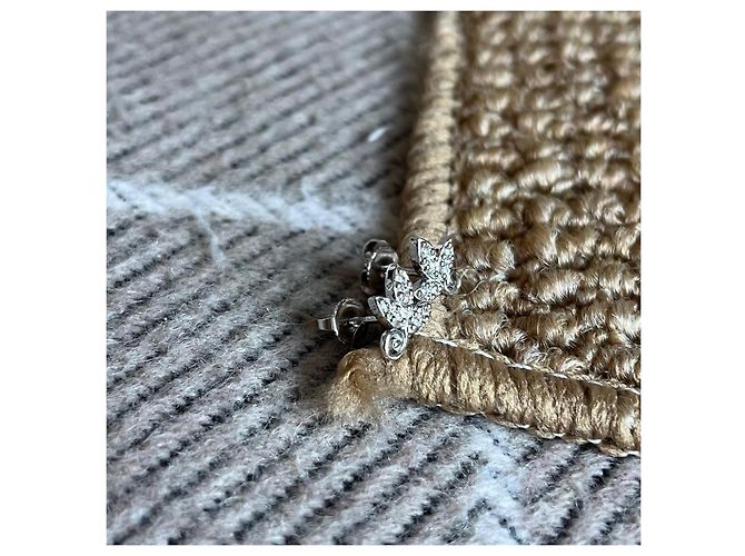 Orecchini Tiffany & Co. Olive Branch in platino e diamanti - vista 5