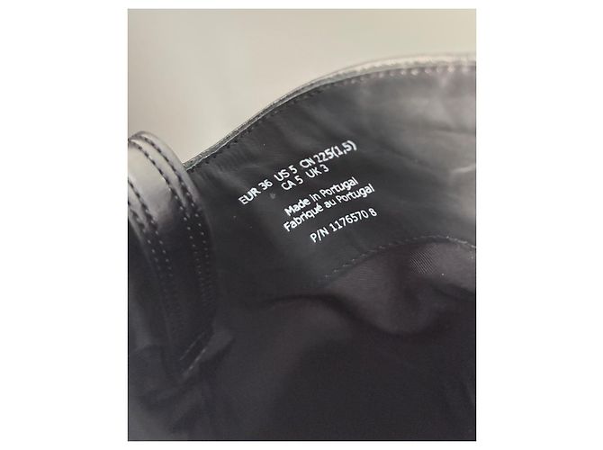 & Other Stories Botas altas de piel negras - vista 7