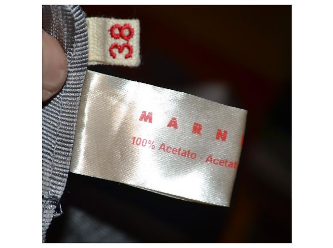 Marni Abito in Acetato Grigio - vista 2