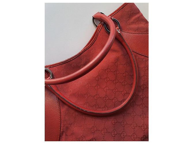 Gucci GG Monogramm Canvas Shopper - Rot - Ansicht 14