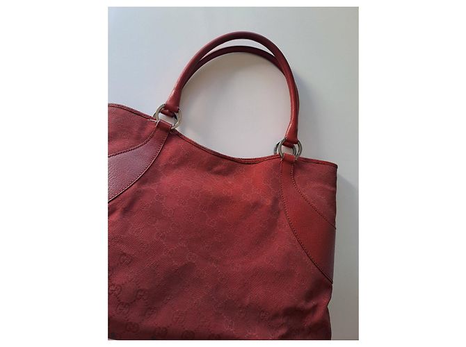 Gucci GG Monogramm Canvas Shopper - Rot - Ansicht 6