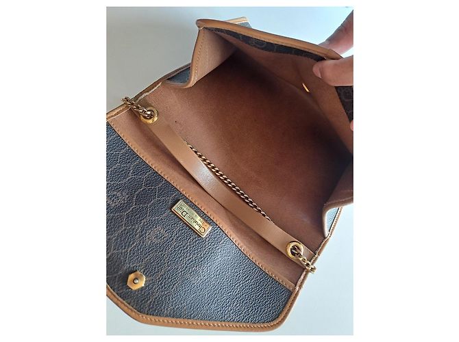 Borsa a tracolla Christian Dior Monogramme in pelle marrone - vista 5