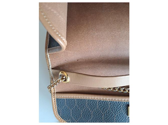 Borsa a tracolla Christian Dior Monogramme in pelle marrone - vista 6