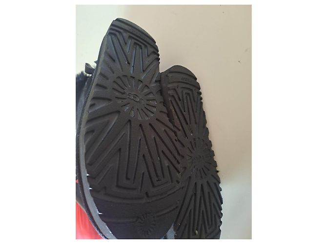 UGG Black Suede Bow Boots - view 6