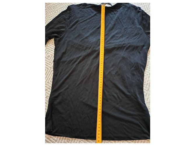 Top Gucci negro de viscosa con hebilla decorativa - vista 9