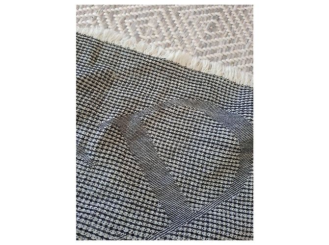 Dior Wollenschal mit CD-Logo - Grau und Schwarz - Ansicht 4