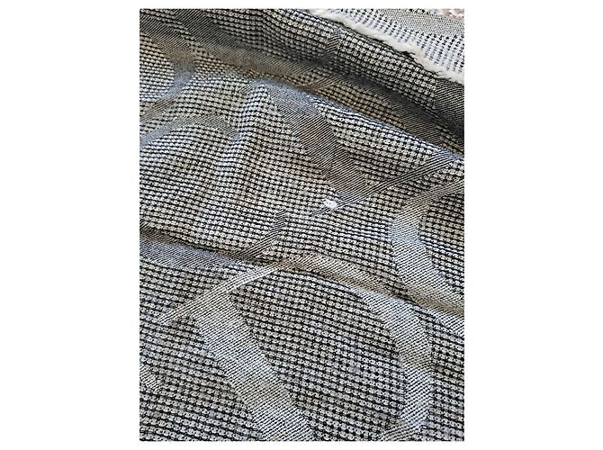 Dior Wollenschal mit CD-Logo - Grau und Schwarz - Ansicht 7