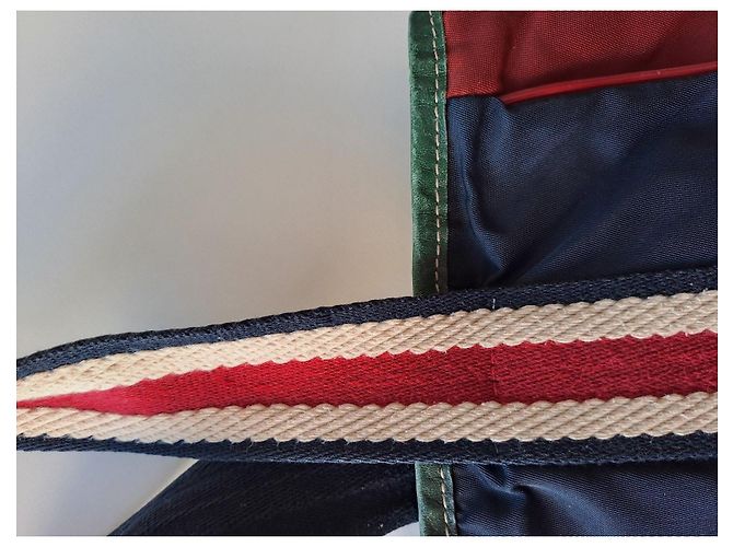 Borsa shopper Gucci in nylon e tela - vista 11