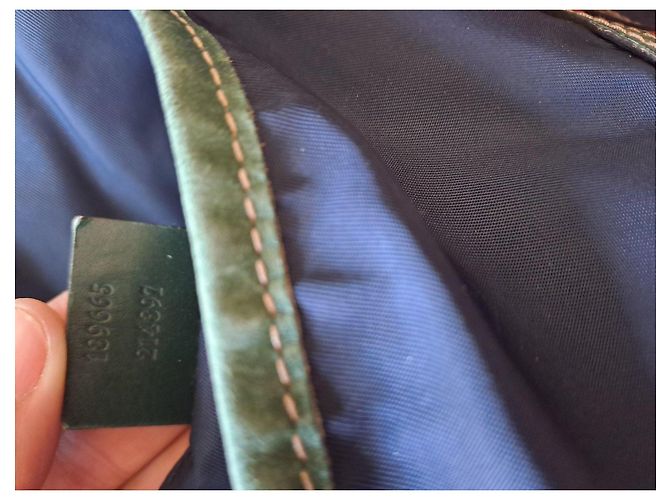 Borsa shopper Gucci in nylon e tela - vista 14