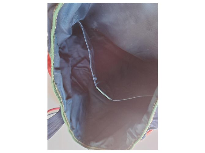 Borsa shopper Gucci in nylon e tela - vista 16