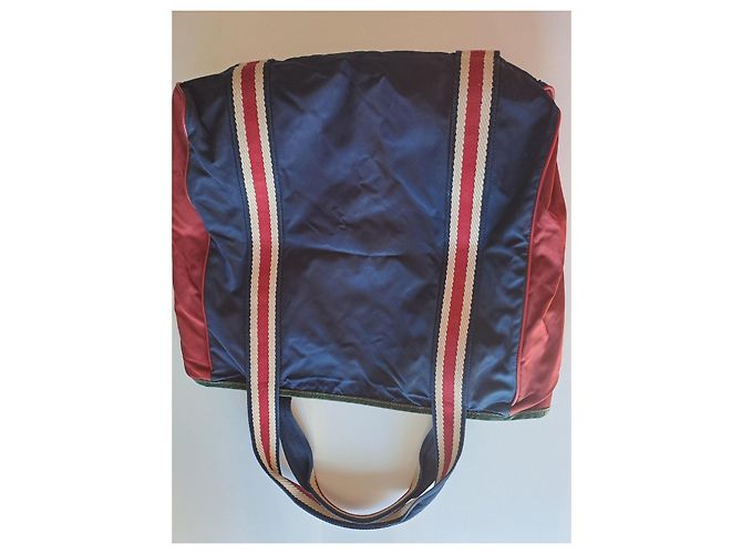Borsa shopper Gucci in nylon e tela - vista 17