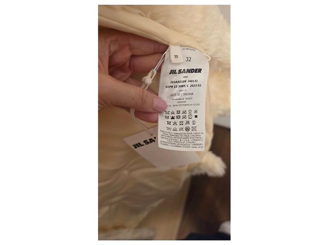 Jil Sander Abrigo largo de piel sintética y mohair - vista 2