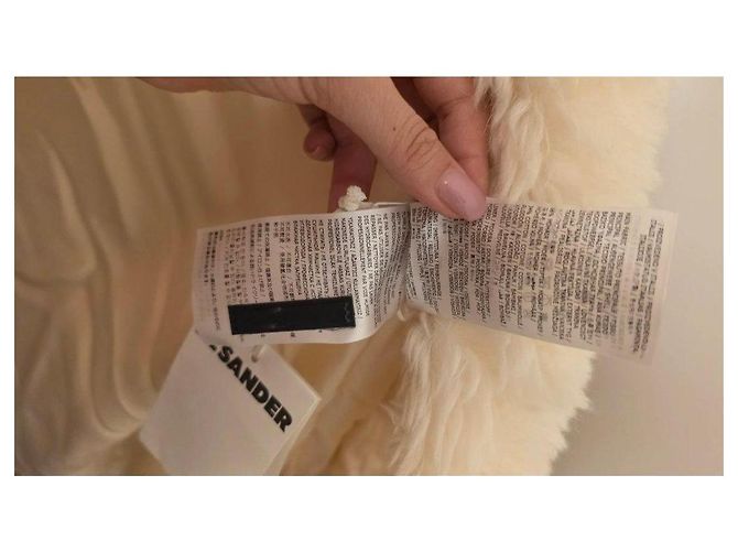 Jil Sander Abrigo largo de piel sintética y mohair - vista 5