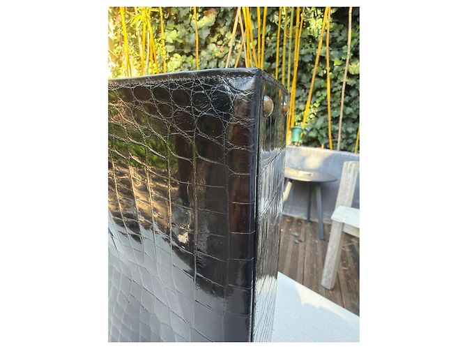 Hermès Borsa 404 Doctor Bag in Coccodrillo Nero - vista 4