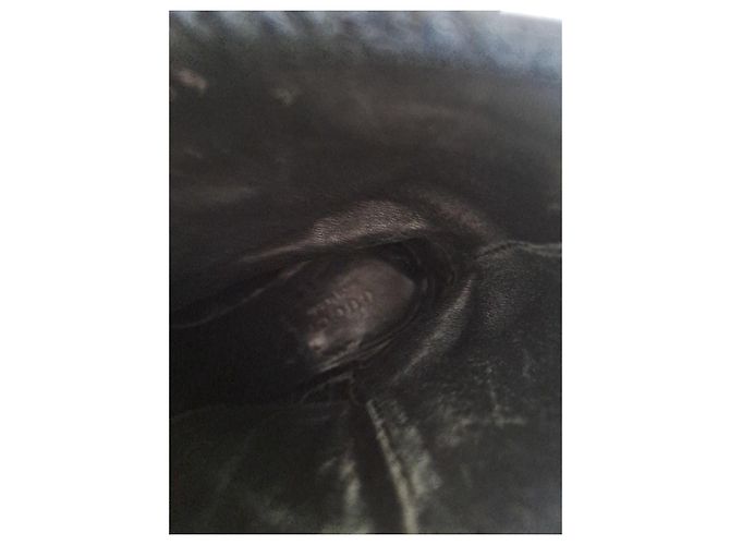 Gucci Leder-Bikerstiefeletten Schwarz GG Monogramm - Ansicht 11