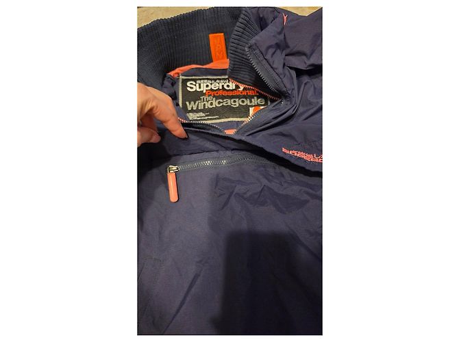Giacca Superdry Professional The Windcagoule - Blu Navy - vista 9