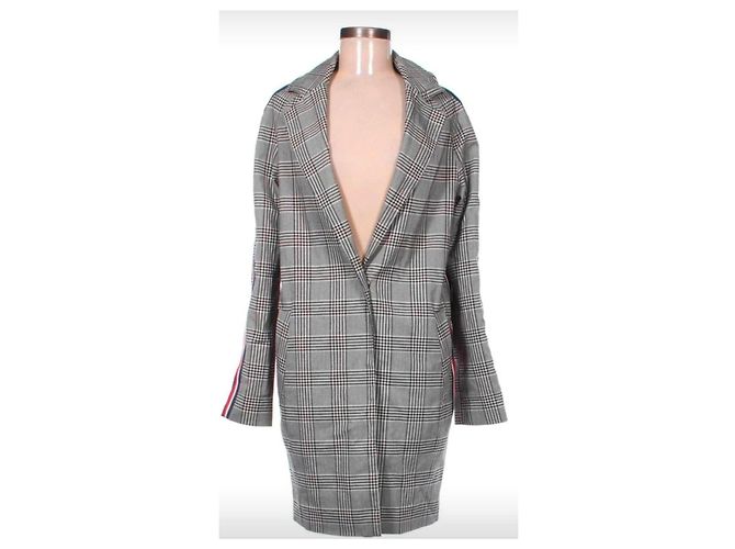 Blazer a quadri ASOS con strisce tricolore - vista 2