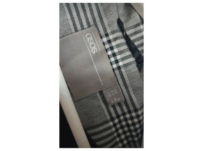 Blazer a quadri ASOS con strisce tricolore - vista 4