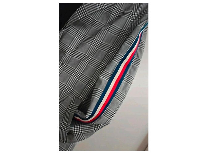 Blazer a quadri ASOS con strisce tricolore - vista 6