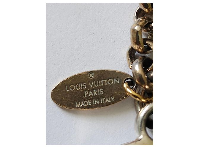 Louis Vuitton Portachiavi Monogramme e Fiori Nero/Beige - vista 3