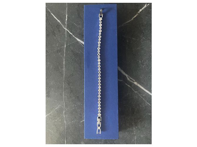 Bracciale Swarovski Cristalli Metallo Argento - vista 3